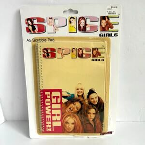Spice Girls 1997 A5 Scribble Spiral Pad Open Package Vintage 90s Official